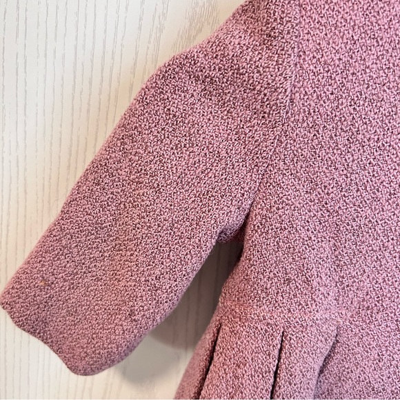 Vintage Girl Coat Pant Set 2 to 3 Years Pink Mauve Worsted Wool Samantha *FLAWS - Picture 9 of 16